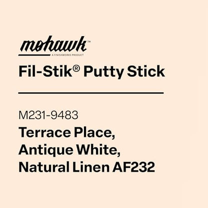 Mohawk Fil-Stik, Wax Putty Stick for Wood Repair, Terrace Place, Antique White, Natural Linen, M231-9483, 1 Count - color: Terrace Place-antique White