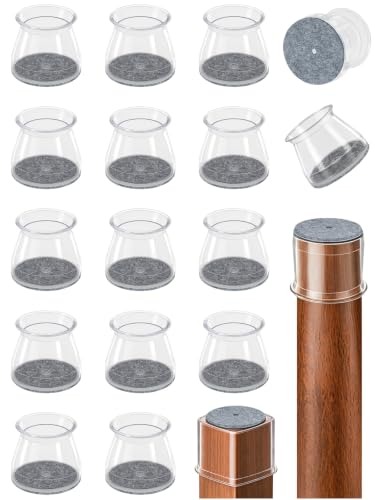 Chair Leg Floor Protectors,24 Pack Round Furniture Pads for Hardwood Floors - size: Universal L