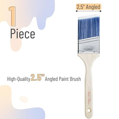 Bates- Paint Brushes, 2.5-Inch, 1 Pack, Angle Brushes - color: Wood Handle Angle, size: 1 Pack, 2.5"