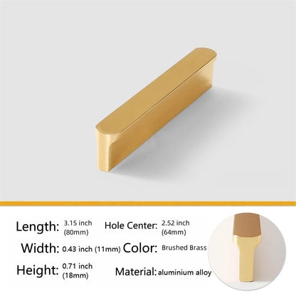 5 Pack Gold Cabinet Pulls - Brushed Brass Kitchen Hardware Handles for Dresser Drawers -T Shape Cabinet Hardware (3.15 inch,Brushed Gold) - color: Brushed Gold, size: 3.15 inch