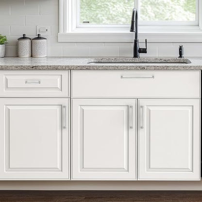 Ravinte Polished Chrome Cabinet Handles Solid Handles,3 Inch,10 Pack - color: Polished Chrome, size: 3 Inches Hole Center
