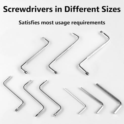 9 PCS Offset Screwdriver Set, Dual-Head Screwdrivers & Hex Wrenches