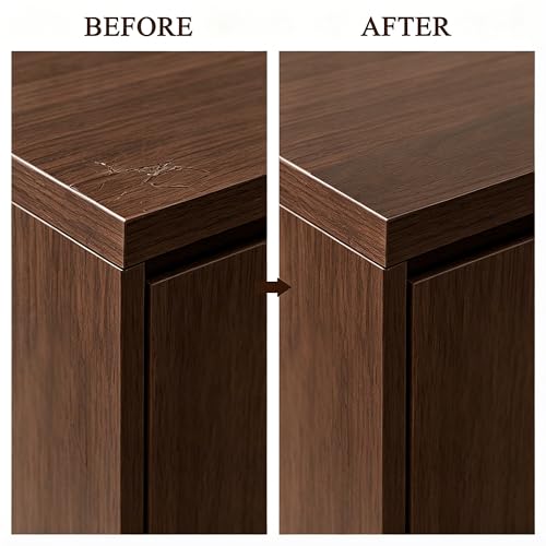 GSCIT Club Walnut Wood Tape, 2.3 inch X 15ft Self Adhesive Wood Grain Tape Walnut Repair Patch for Tables, Chairs, Baseboards, Doors, Windows, Floors, Handicraft DIY.