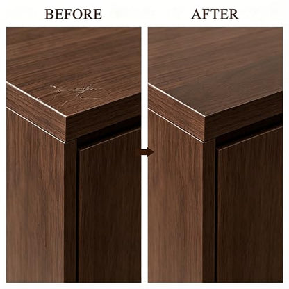GSCIT Club Walnut Wood Tape, 2.3 inch X 15ft Self Adhesive Wood Grain Tape Walnut Repair Patch for Tables, Chairs, Baseboards, Doors, Windows, Floors, Handicraft DIY.