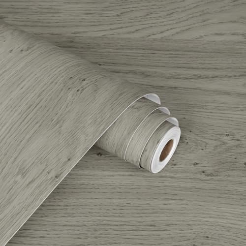 WESTICK Light Brown Wood Look Contact Paper Self Adhesive Wooden Wallpaper Peel and Stick Countertops Wood Grain Contact Paper for Kitchen Cabinet and Drawers Removable Wooden Vinyl Wrap 15.8" x 393" - color: 3.brown, size: 15.8" x 394"