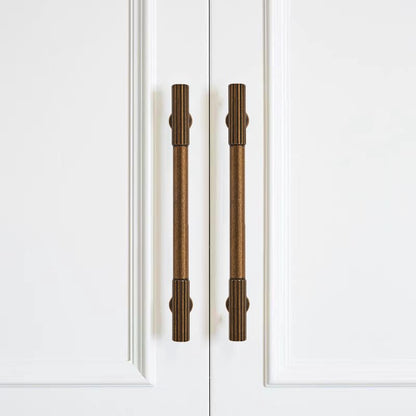 10-Pack 3 Inch Hole Center Antique Brass Cabinet Pulls Solid Heavy Duty Cabinet Pull is Suitable for Drawers Dressers Handles Kitchens Bathroom cabinets - color: Antique Brass, size: 3 Inch(76mm) hole center