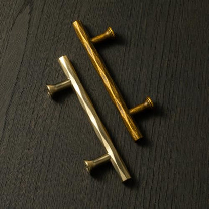 5.04" c-c Champagne Bronze Cabinet Pulls Hammered Drawer Pulls Zinc Alloy - color: Champagne Bronze, size: 5.04"(128mm) Center to Center