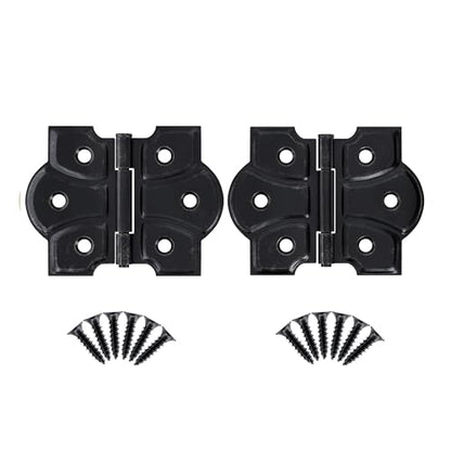 Oil Rubbed Bronze Butterfly Hinges with Removable Pin - Pack of 2 - Surface Mount Cabinet Door Hinges - UA-261-HOB (1) - color: Oil Rubbed Bronze