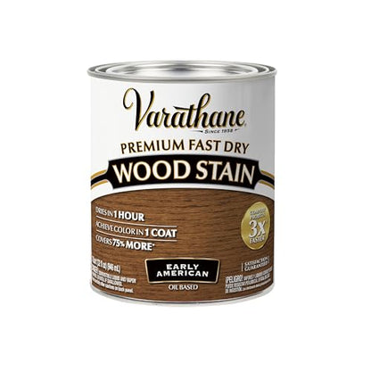Varathane Premium Fast Dry Early American Wood Stain - color: Early American, size: 1 Quart (Pack of 1)