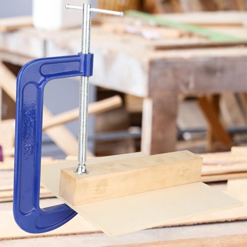 2 Pack 8 Inch Blue C-Clamp - Heavy Duty Iron C Clamps, C-Clamp for Woodworking, Brake Calipers, Maintain, Building, DIY Project - size: 2 Pack 8 Inch
