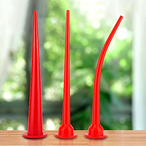 3 PCS Caulking Nozzles for Sausage Caulking Gun,Total length 11.8 inches