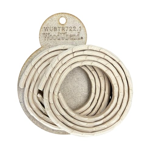 WoodUBend Trim TR722.1 Pack of 2-100x1cm Heat Bendable & Flexible Wood Trims - DIY Craft, Furniture & Home Decor - Easy to Apply & Paint - Versatile, Reusable & Durable