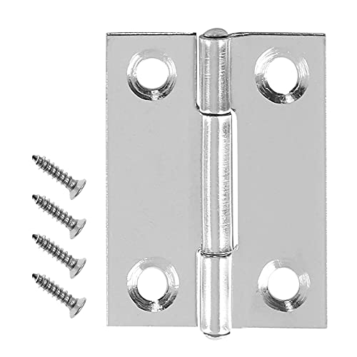 Biaungdo 1.5 Inch Butt Hinge, Stainless Steel Small Hinges, 10 Pack - size: 1.5 Inch
