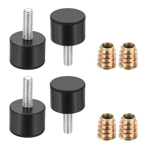 uxcell 4Pcs M10 x 30mm Thread Adjustable Furniture Levelers, 35x56mm Furniture Leveling Feet Screws in Threaded Glide Leveling Floor Protector for Table Chair Cabinet Legs - size: M10 x 30mm Thread, 35x56mm