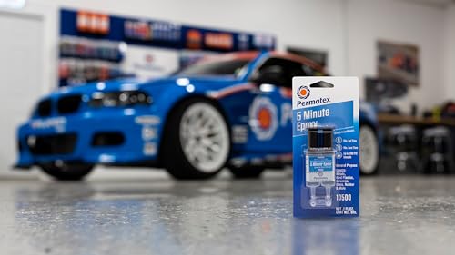 Permatex 10500-5 Minute Epoxy, Single-Use Syringe for General Purpose Creates a Hard, Rigid Bond for Coating in Minutes - Resin epoxy is Resistant to Water and solvents, and All-Purpose - size: 0.2 Ounce, style: Liquid