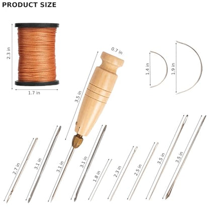 Upholstery Sewing Kit Heavy Duty Sewing Kit with Upholstery Needle & Thread