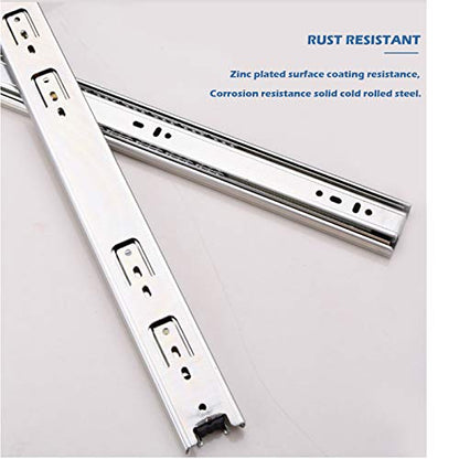 22-Inch Heavy Duty Full Extension Drawer Slides, Ball Bearing Soft Closing Drawer Rails Runners 6Pair (12 Pieces)