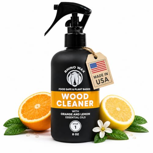 Rhino Wax Cutting Board Spray Cleaner - Food-Safe for All Wood Surfaces
