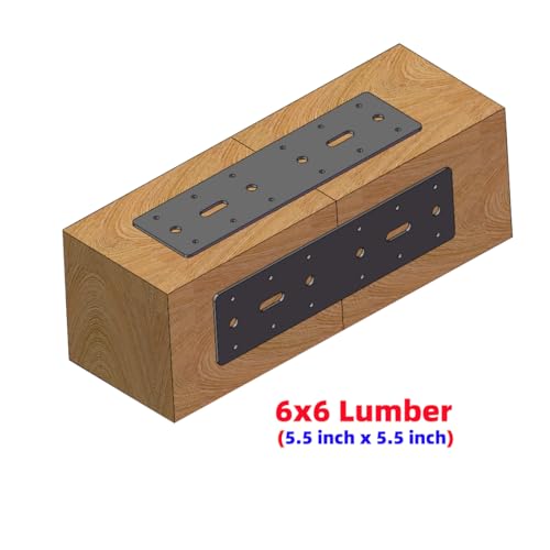 2PCS 11" X 3" Straight Steel Flat Plate,Heavy Duty Mending Plate Joining Connecting Brackets, I Strap Metal Plate.Fit 4x4,6x6 for Repair House,Furniture,Pavilion,Straight Flat Plate for tress framing - size: 11"x3"
