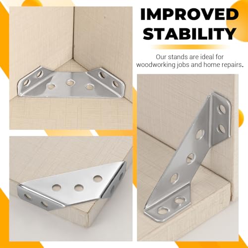 20 Pcs Furniture Corner Connector Heavy Duty Triangular Support