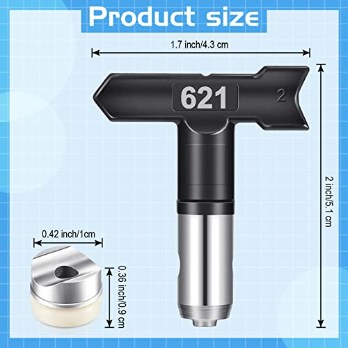 Zhengmy 8 Pcs Airless Spray Tips, 109, 213, 311, 315, 413, 517, 619, 621 - size: 109, 213, 311, 315, 413, 517, 619, 621