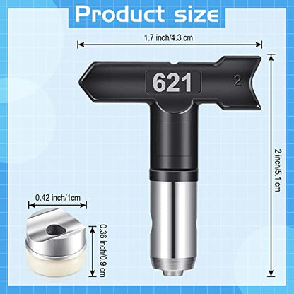 Zhengmy 8 Pcs Airless Spray Tips, 109, 213, 311, 315, 413, 517, 619, 621 - size: 109, 213, 311, 315, 413, 517, 619, 621
