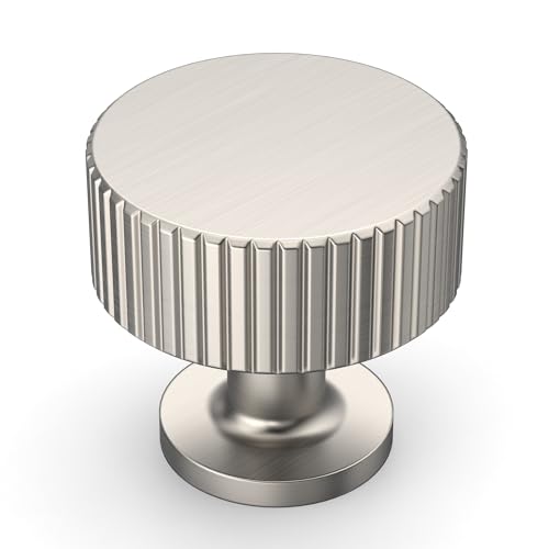 Amerdeco 10 Pack Brushed Satin Nickel Cabinet Knobs - color: Brushed Satin Nickel, size: 1"/25MM