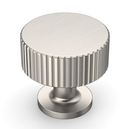 Amerdeco 10 Pack Brushed Satin Nickel Cabinet Knobs - color: Brushed Satin Nickel, size: 1"/25MM