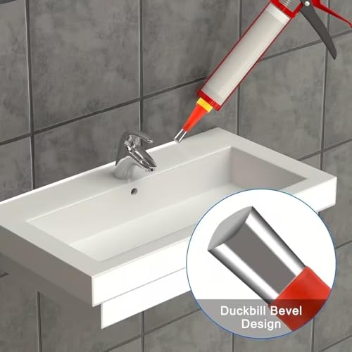 19pcs/22pcs, Plastic & Stainless Steel, Reusable Caulking Injection Nozzle Kit, Ergonomic Design, Professional Tool Set