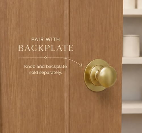 trust4care 2-Pack Brushed Satin Gold 1.5" Bifold Closet Cabinet Knobs Pulls - color: Gold, size: Set of 2