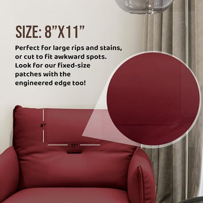 Self Adhesive Leather Repair Patch for Couch, Car Seat – Ivory 11in×8in - color: G Ivory Leather