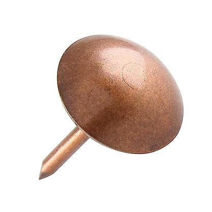 30mm Red Copper Antique Upholstery Nails, Round Large-Headed Nail, Furniture Tacks for Furniture Cork Board Wooden Furniture Decorative DIY Projects 20Pcs (Red Copper, 1-3/16")