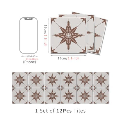 Alwayspon 12 Sheet 6x6inch 3D Thicken Foaming Board Vinyl Backsplash Marble Tiles, Self-Adhesive Peel and Stick Wall Tile Stickers Stick on Subway Tiles for Kitchen Bathroom Wall - color: Art183