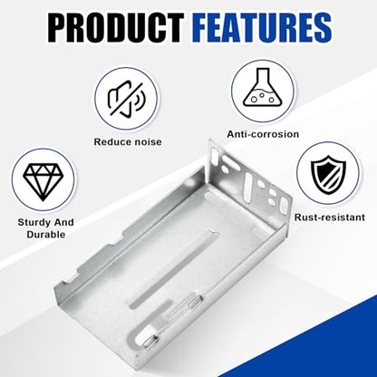 Yaocom 40 Pcs Drawer Slide Brackets Rear Mounting Brackets, 1.77 Inch 45mm