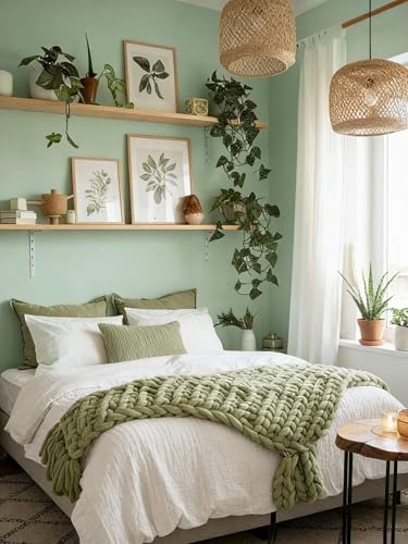 Dimoon 236''x17.7'' Green Peel and Stick Wallpaper Contact Paper Modern Self Adhesive Wall Paper Removable Renter Friendly Textured Solid Color Shelf Cabinet Vinyl Roll (236''x17.7'',Light Green) - color: Light Green, size: 17.7" x 236"