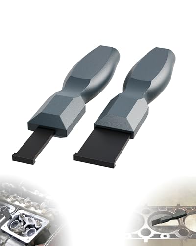 Super Carbide Gasket Scraper, 1-1/4 Inch and 5/8 Inch Carbide Scraper Tool for Automotive and Metal, 2-Piece Carbide Gasket Scraper Set for Removing Gasket, Carbon Buildup and Residue