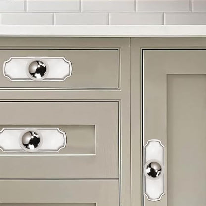 khtumeware 10-Pack Heavy Duty Solid Backplate for Cabinet Knobs Polished Nickel Drawer Knobs with Backplate Suitable for Dresser and Kitchen Cabinet Hardware. - color: Polished Nickel