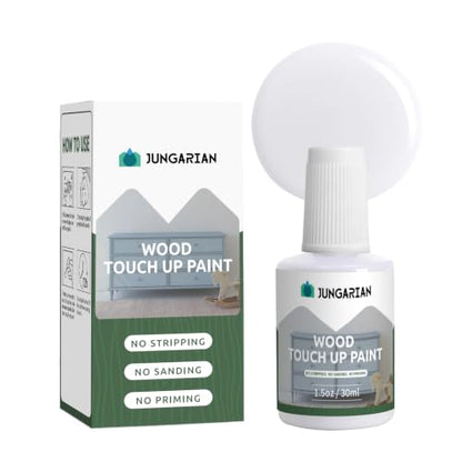 Wood Touch Up Paint Pen White Paint for Scratches, Chips, 1.5OZ