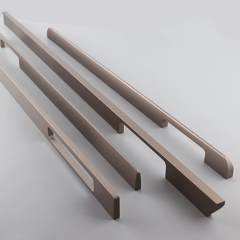 5 Pack Champagne Cabinet Handles, Long Kitchen Cabinet Pulls, Easy to Install for Cabinets, Dresser Drawers and Wardrobes (4.57 inch) - size: 4.57 inch