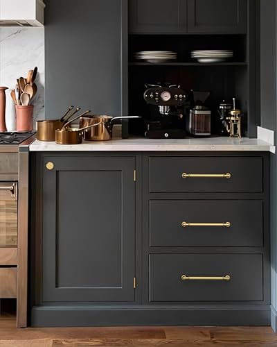 10 Pack 5''(128mm) Champagne Bronze Cabinet Pulls, Kitchen Cabinet Handles for Bathroom Cupboard Pulls - color: Champagne Bronze, size: 5" Hole Center