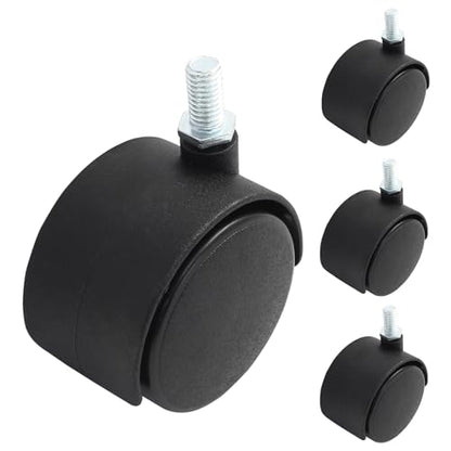 Murtenze 2 Inch Nylon Swivel Stem Caster Wheels, 4Pcs - style: 2 Inch Stem