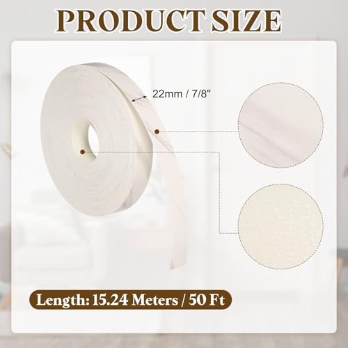 uxcell 7/8 Inchx50ft Wood Veneer Edge Banding Pre-Glued Flexible - size: 7/8 Inch x 50ft