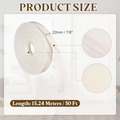 uxcell 7/8 Inchx50ft Wood Veneer Edge Banding Pre-Glued Flexible - size: 7/8 Inch x 50ft