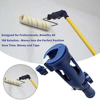 Premium Paint Brush Extender Multi-Angle Function, Professional Grade, High Corner Painting Tool, Extension Pole Attachment for Painting High Spots