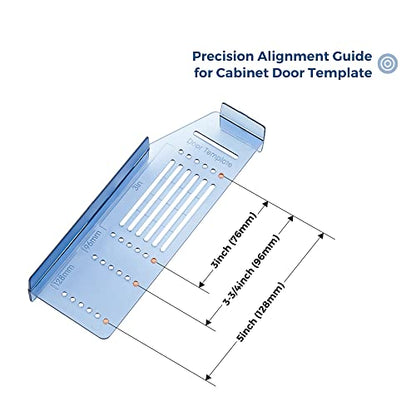 Drill Mounting Template for Kitchen Cabinet Pulls Kitchen Handles,1 Pack - size: ‎Align Sizes: 3'' / 3.75'' / 5''