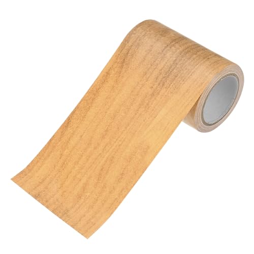 M METERXITY 1-Roll Wood Grain Repair Tape, 3.15in x 15ft Textured Realistic Self-Adhesive Wood Floor Tape Contact Paper for Furniture/Floors/Home [Wheat Maple] - color: Wheat Maple, size: 3.15in x 15ft
