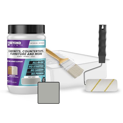 BEYOND PAINT Furniture, Cabinets and More All-in-One Refinishing Kit/Color- Soft Gray - color: Soft Grey
