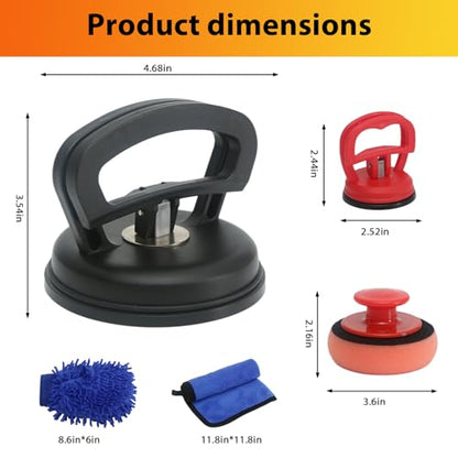 Car Dent Puller Paintless Dent Removal Kit Suction Cup Dent Remover Tool for Car, Black Auto Body Repair Tools Handheld Puller - color: Black