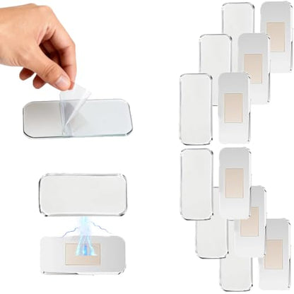 6 Pack Extra Strong Magnetic Cabinet Door Catch: No-Drill Invisible Ultra Thin Magnets, Drawer Magnets with Strong Adhesive to Stay Closed, for Kitchen, Bathroom, Closet, RV Door Closing