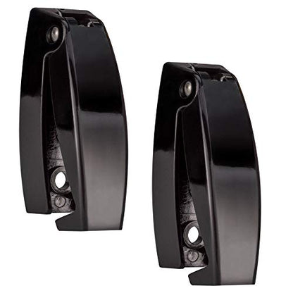RecPro RV Black Rounded Baggage Door Catch | 2 Pack - size: 2 Pack